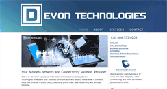 Desktop Screenshot of devontech.ca